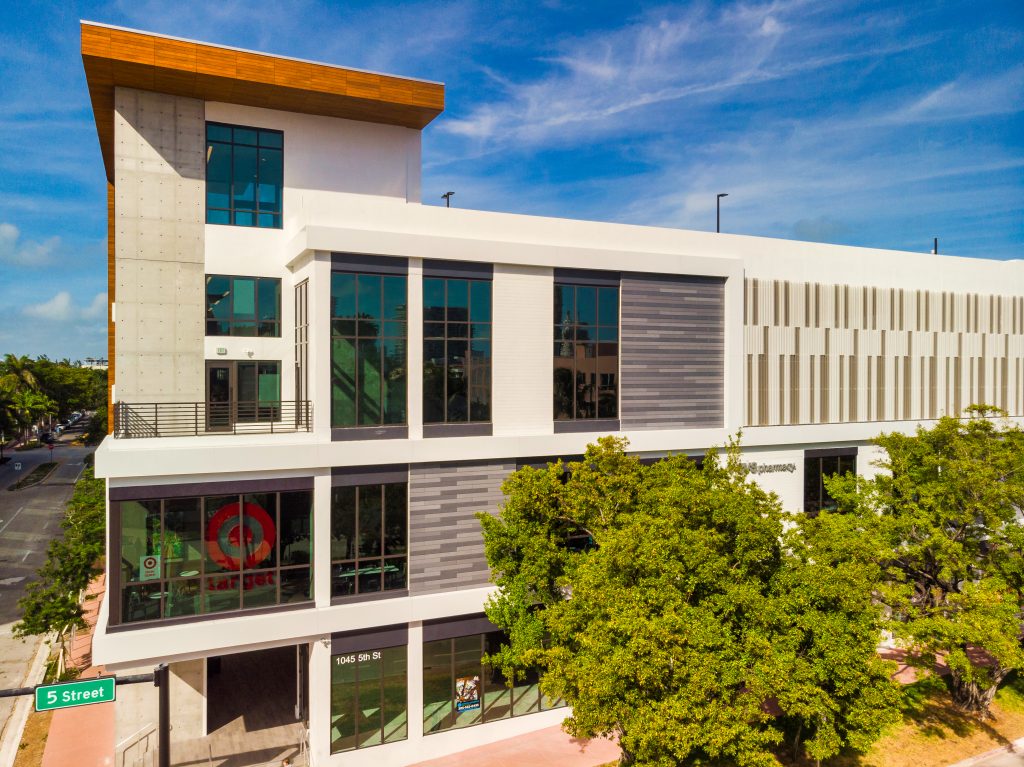 modern commercial building with a contemporary architectural style