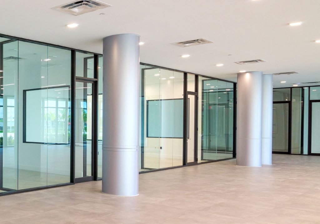 commercial interior with a sleek, open layout