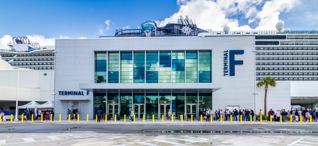 a modern cruise terminal